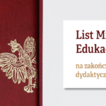 List Ministra Edukacji i Nauki na zakończenie zajęć dydaktyczno-wychowawczych w roku szkolnym 2021/2022