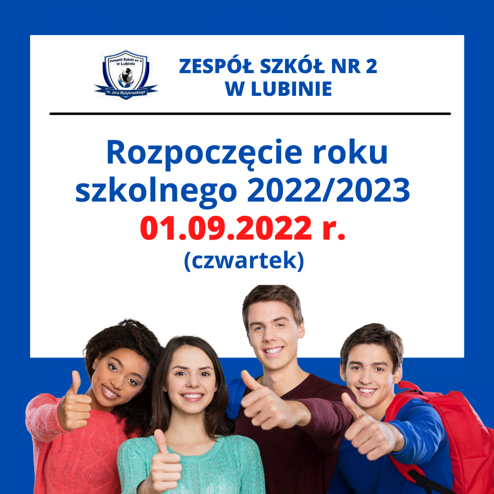 Rozpoczęcie roku szkolnego 2022/2023 - 1 września 2022