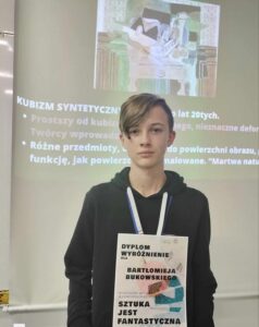Wyróżnienie w konkursie plastycznym "Sztuka jest fantastyczna"