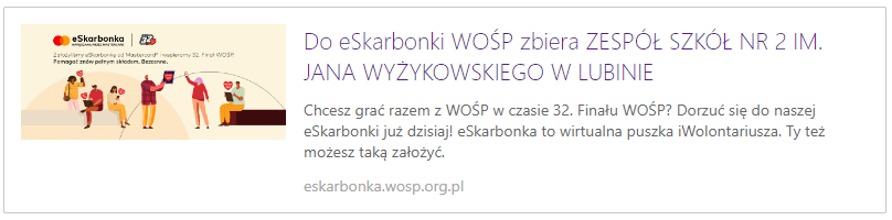 Organizacja WOŚP w naszej szkole