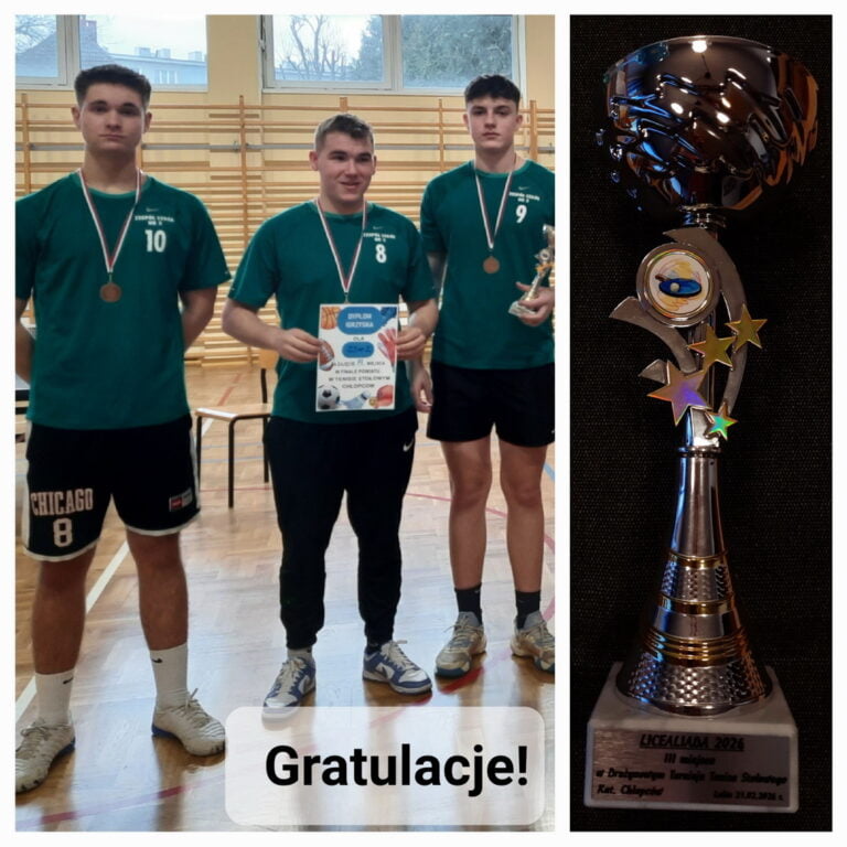 Finał powiatowego turnieju tenisa stołowego chłopców