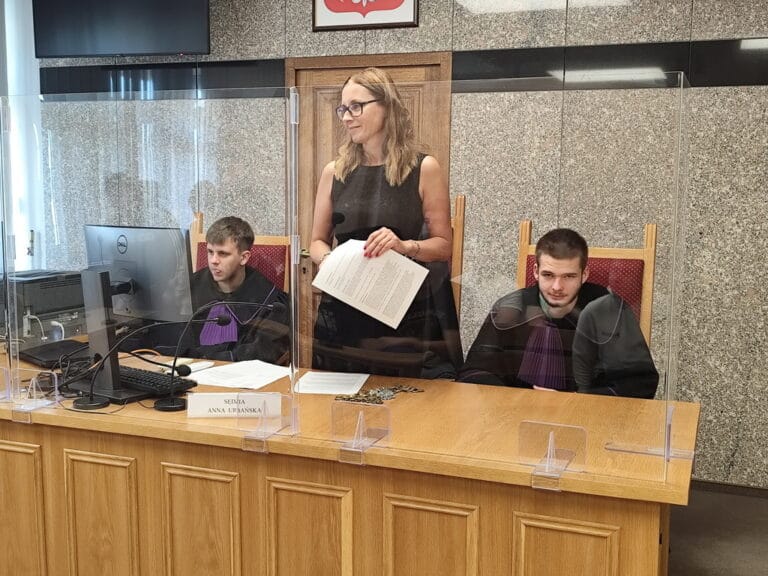 Uczniowie klasy 3 PR w Sądzie Rejonowym w Lubinie