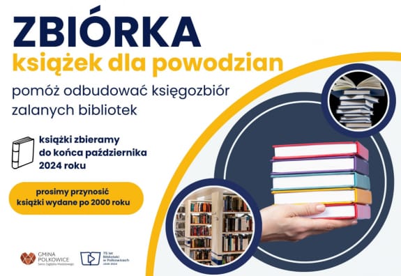Akcja zbierania książek dla bibliotek dotkniętych powodzią