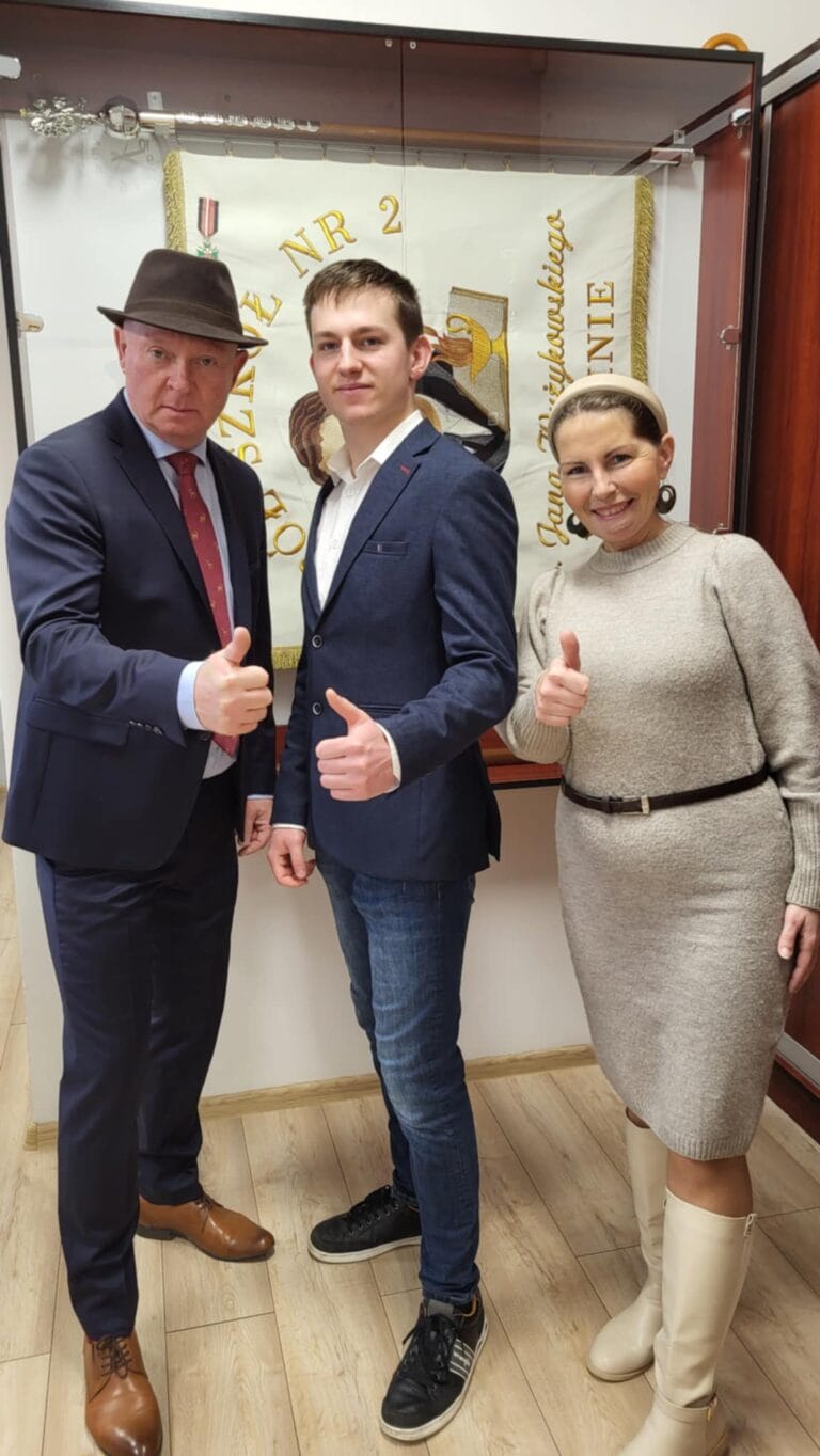 uczeń w finale Ogólnopolskiej Olimpiady Logistycznej